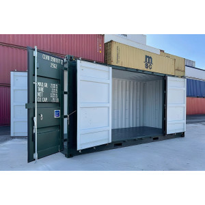 New 20ft High Cube Open Side shipping container for sale in the United Kingdom | Full side access storage