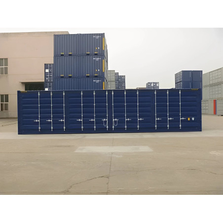 New 40ft High Cube Open Side shipping container for sale in the United Kingdom | Full side access storage