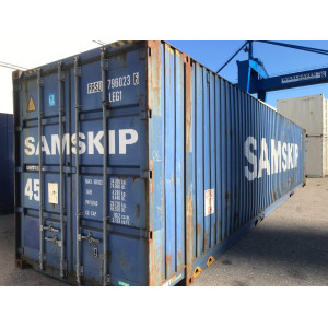 Container maritime High Cube 45 pieds d’occasion à vendre en France | Stockage grand volume