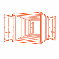 Double door containers